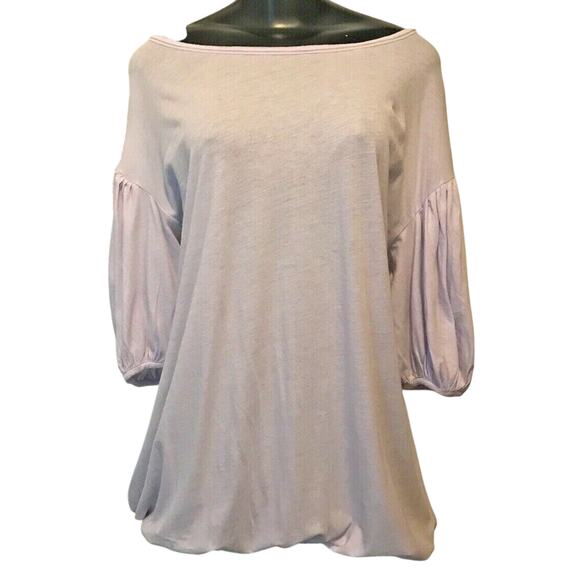 Small Karoo by Mark Eisen New Womens Top Lavender Oversize Top Shirt Soft - Picture 2 of 8